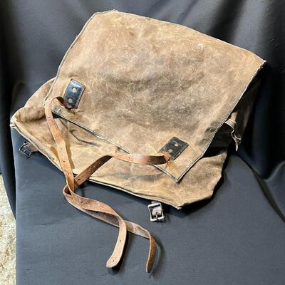 Rare WW2 Swedish Mountain Trooper Ducted Canvas Backpack