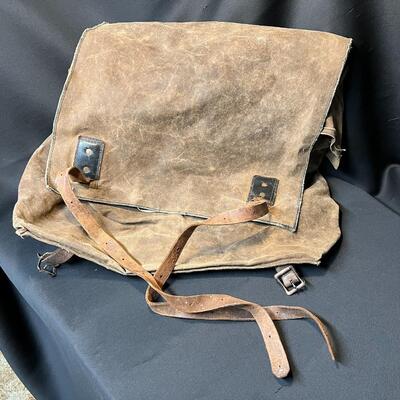 Rare WW2 Swedish Mountain Trooper Ducted Canvas Backpack