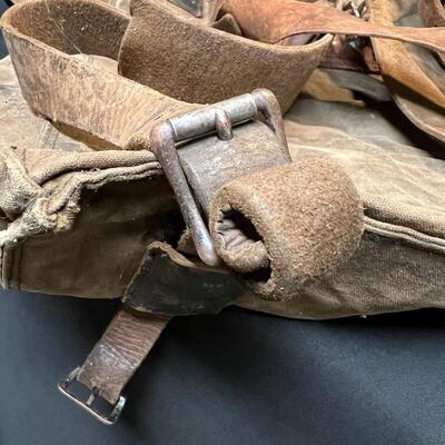 Rare WW2 Swedish Mountain Trooper Ducted Canvas Backpack