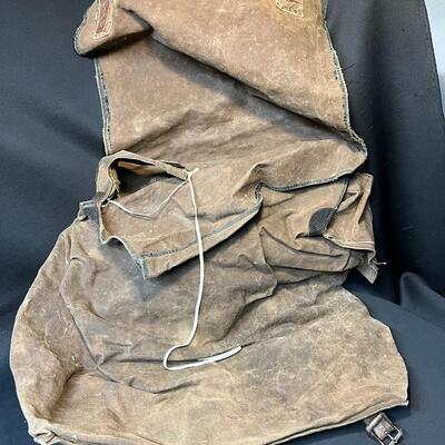 Rare WW2 Swedish Mountain Trooper Ducted Canvas Backpack