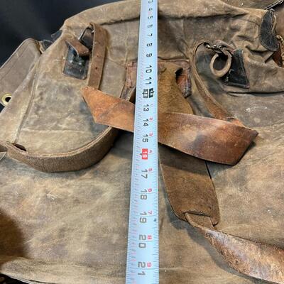 Rare WW2 Swedish Mountain Trooper Ducted Canvas Backpack