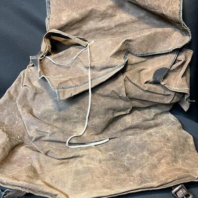 Rare WW2 Swedish Mountain Trooper Ducted Canvas Backpack