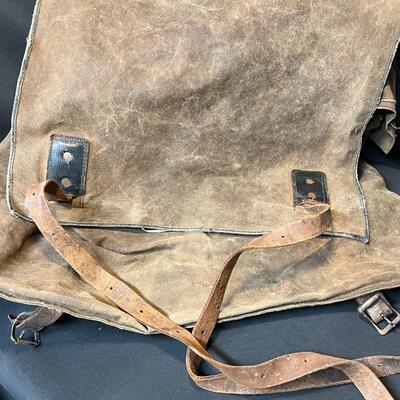 Rare WW2 Swedish Mountain Trooper Ducted Canvas Backpack