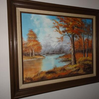 LOT 491. OIL PAINTING
