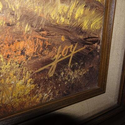 LOT 491. OIL PAINTING