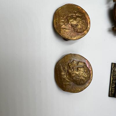 Lot of WW1 Red Cross Poster and Arm Band Pins and Ephemera