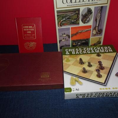 LOT 495. TWO BOOKS AND TWO GAME