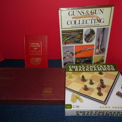LOT 495. TWO BOOKS AND TWO GAME