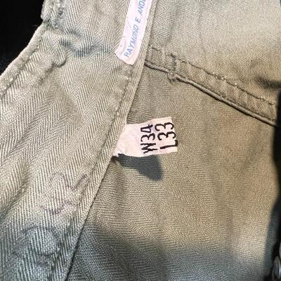 WW2 US Army M43 HBT Trousers 34 W x 33L