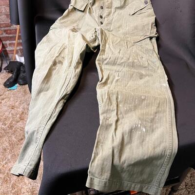WW2 US Army M43 HBT Trousers 34 W x 33L