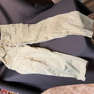 WW2 US Army M43 HBT Trousers 34 W x 33L