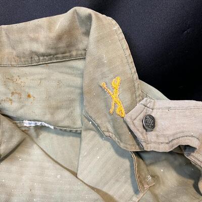 WW2 M37 Sage Green 13 Star Button Jacket with Calvery Collar