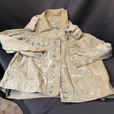 WW2 M37 Sage Green 13 Star Button Jacket with Calvery Collar