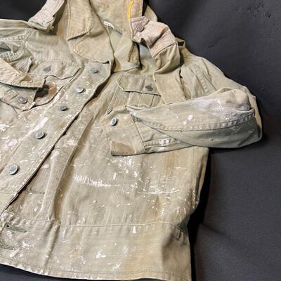 WW2 M37 Sage Green 13 Star Button Jacket with Calvery Collar