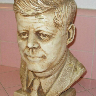 MS Bust President John F Kennedy JFK C. Romanelli 1964 Plaster Assassinated Camelot