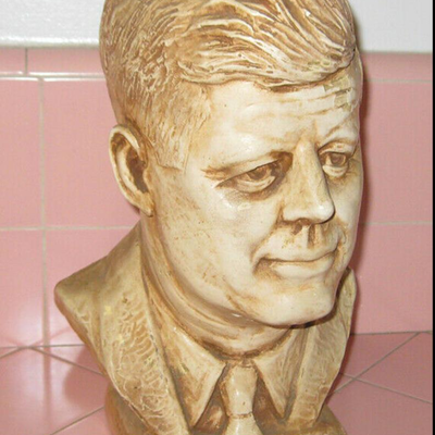 MS Bust President John F Kennedy JFK C. Romanelli 1964 Plaster Assassinated Camelot
