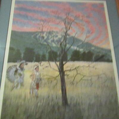 LOT 9  SIGNED PRINT OF 