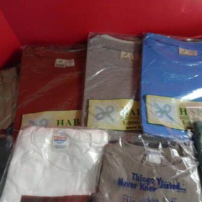 LOT 545. SIX XL MENS SHIRTS NEW IN PACKAGE