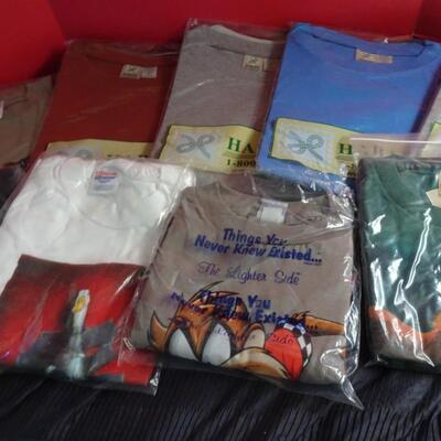 LOT 545. SIX XL MENS SHIRTS NEW IN PACKAGE