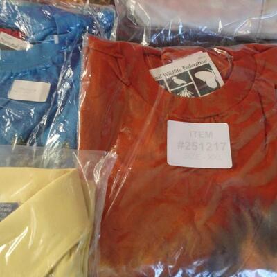 LOT 546. SEVEN MENS POLO SHIRTS XXL NEW IN PACKAGE
