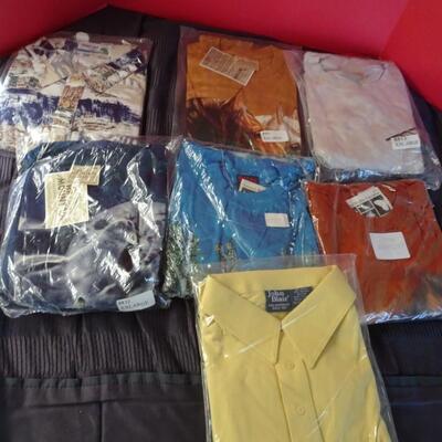 LOT 546. SEVEN MENS POLO SHIRTS XXL NEW IN PACKAGE