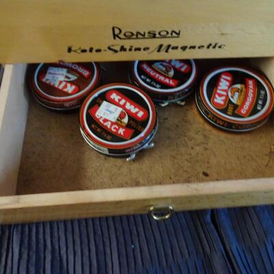 LOT 548. SHOE SHINE BOX