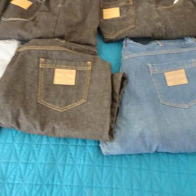 LOT 558.   SIX MENS JEANS