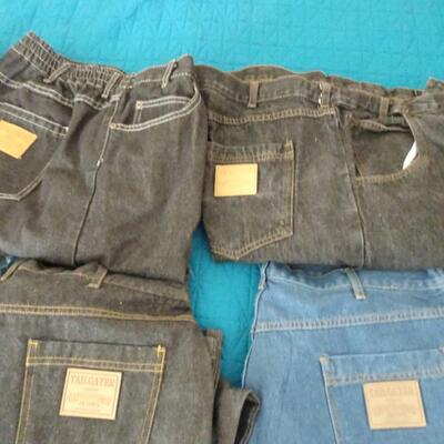 LOT 558.   SIX MENS JEANS