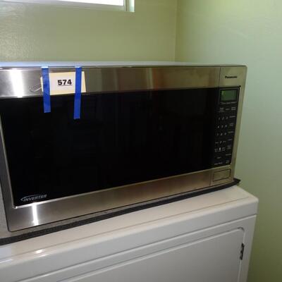 LOT 574. PANASONIC MICROWAVE OVEN