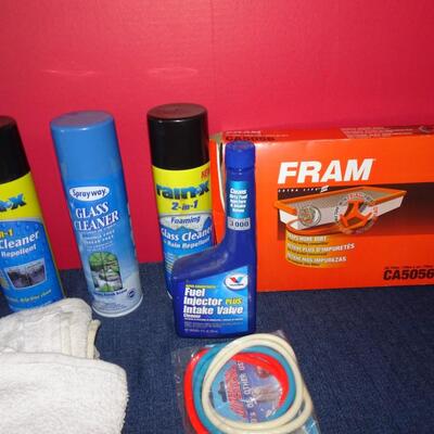 LOT 583. CLEANERS AND OILS MOST FULL