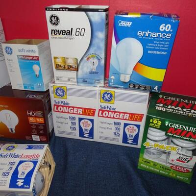 LOT 595. LIGHT BULBS