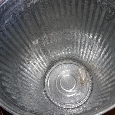 LOT 602. 46 GALLON STEEL TRASH CAN