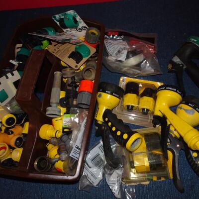 LOT 603. GARDEN HOSE PARTS  AND SPRAYERS