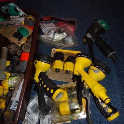 LOT 603. GARDEN HOSE PARTS  AND SPRAYERS