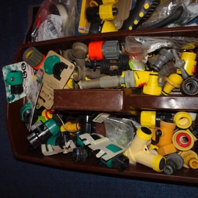 LOT 603. GARDEN HOSE PARTS  AND SPRAYERS