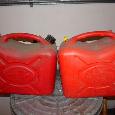 LOT 607.  TWO FIVE GALLON GAS CANS