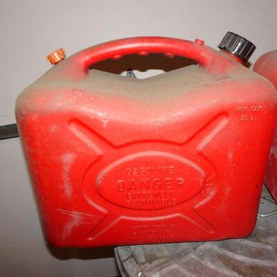 LOT 607.  TWO FIVE GALLON GAS CANS