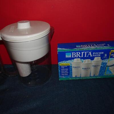 LOT 615. BRITA WATER PITCHER AND FILTERS