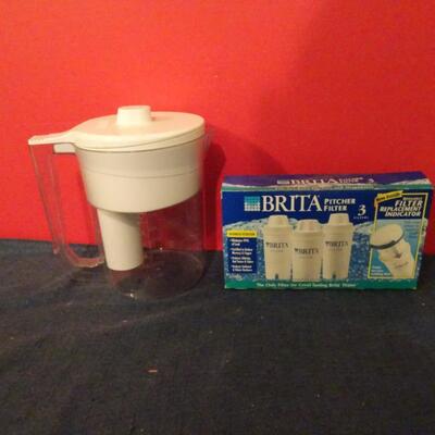 LOT 615. BRITA WATER PITCHER AND FILTERS
