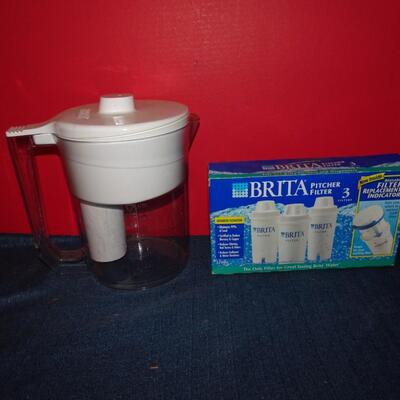 LOT 615. BRITA WATER PITCHER AND FILTERS