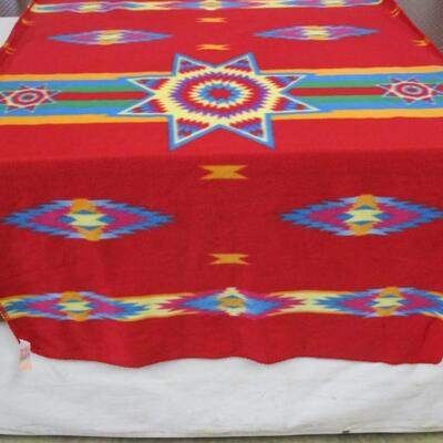 St. Labre Indian School Southwestern Design Throw Blanket