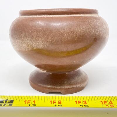 VINTAGE FRANKOMA POTTERY 22S FOOTED PLANTER BOWL