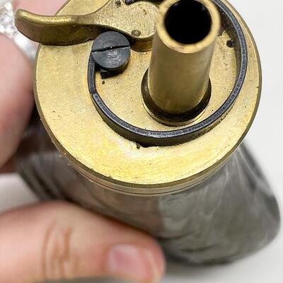VINTAGE CIVIL WAR POWDER FLASK REPLICA - MADE IN ITALY