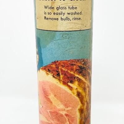 VINTAGE FOLEY GLASS BASTER W/ ORIGINAL TUBE