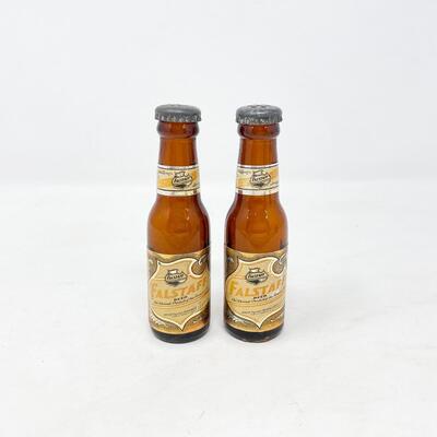 FALSTAFF BEER BOTTLE SALT & PEPPER SHAKERS #1