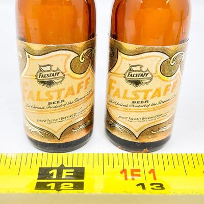 FALSTAFF BEER BOTTLE SALT & PEPPER SHAKERS #1