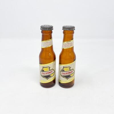 FALSTAFF BEER BOTTLE SALT & PEPPER SHAKERS #2