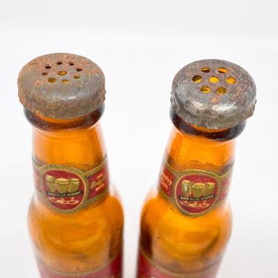 GOETZ COUNTRY CLUB BEER BOTTLE SALT & PEPPER SHAKERS