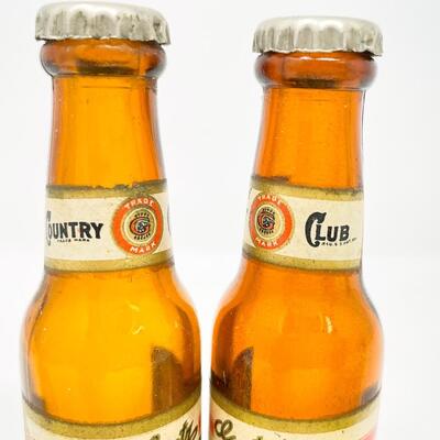 GOETZ COUNTRY CLUB PILSENER BEER BOTTLE SALT & PEPPER SHAKERS