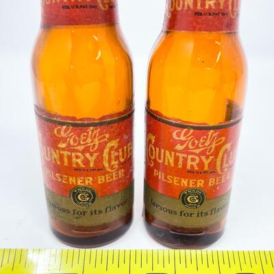 GOETZ COUNTRY CLUB PILSENER BEER BOTTLE SALT & PEPPER SHAKERS #2